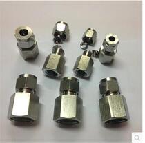 Stainless steel 304 internal thread cutting sleeve joint stainless steel pressure gauge joint internal wire straight cutting sleeve joint