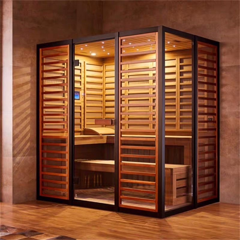 Elegant Home Sweat Steam Room Far Infrared Sauna Room Smart Light Wave Physiotherapy Room Dry Steam AX1513