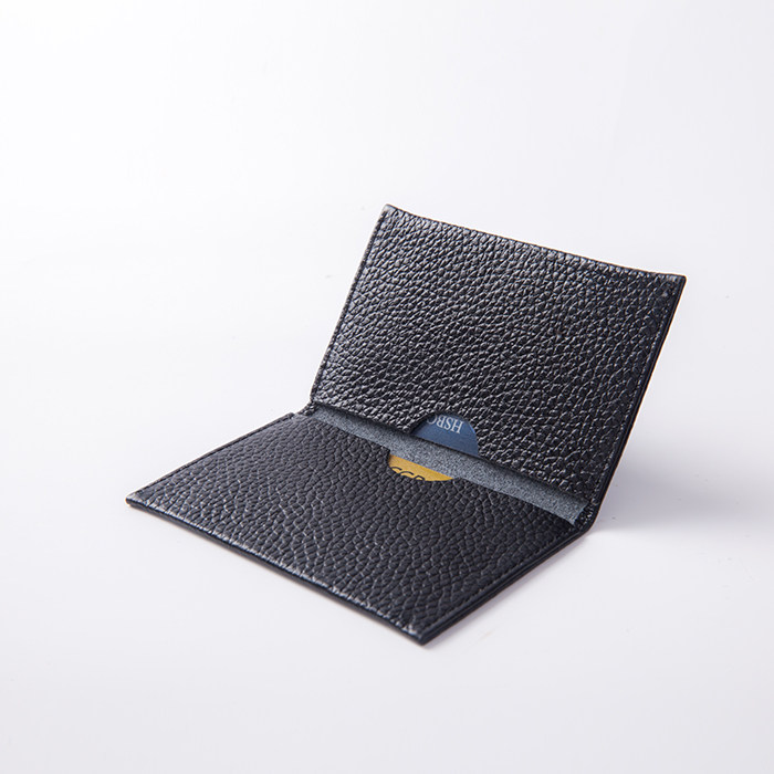 Card bag top layer cowhide card case card holder card clip 2fold credit card men and women simple atmosphere fashion