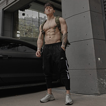 BLUESFLY Loose Sports Casual Long Pants Lace Running Casual Men Spring Summer Training Bunch Foot Fitness Pants
