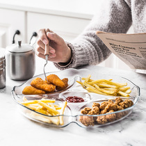 Imported Nordic creative small food plate dipping sauce household fruit fruit plate living room melon seed plate candy snack plate