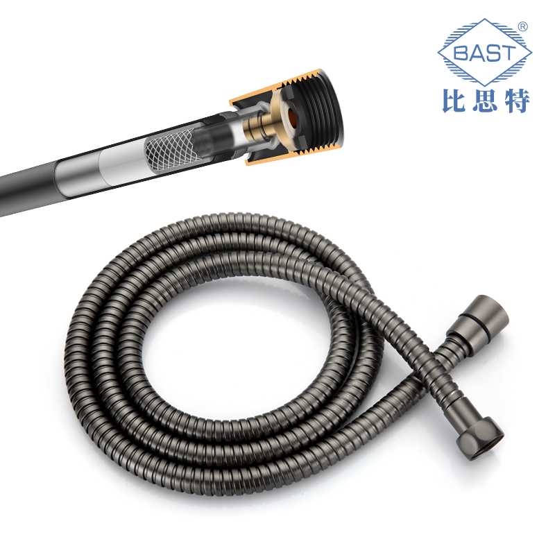 Explosion-proof anti-winding 1 5 meters 304 stainless steel shower shower hose universal gun ash bath shower head water inlet pipe