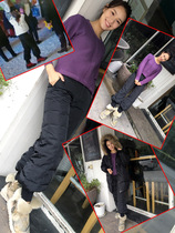 Northeast Eiderdown Pants Woman High Waist Large Code Super Thickened Display Slim Trousers Harbin minus 40 degree anti-chill pants Paw