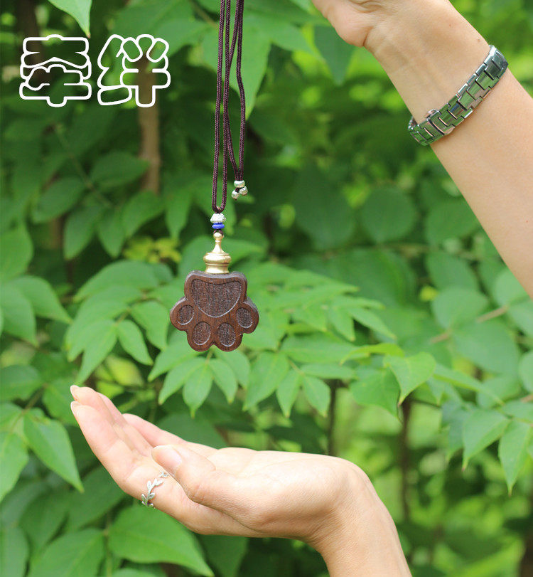 Trip Catty Cat Pooch Hair Ashes Memorial Pendant Necklace Pendant Pet Bone Ash Case Engraving Pendant Key Buckle