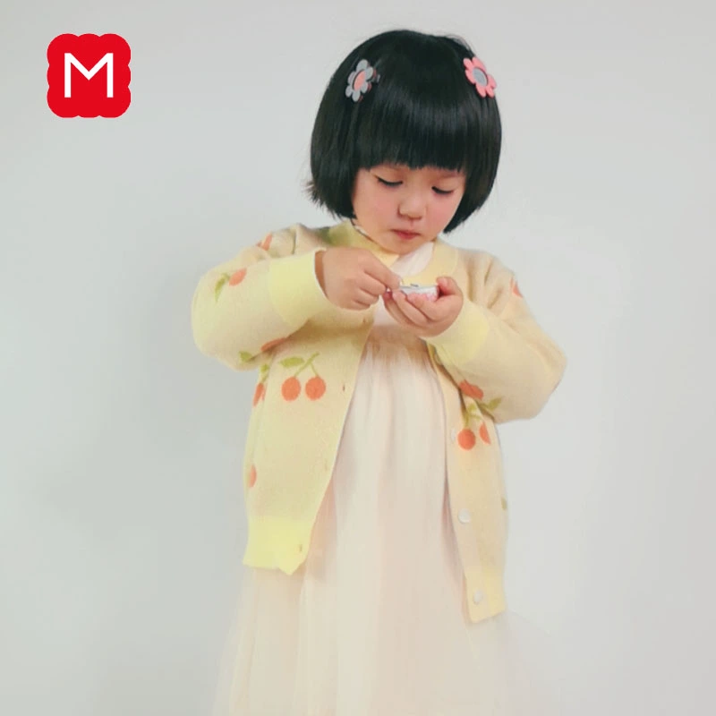 Cửa hàng bách hóa ngày tưởng niệm 2020 Mùa xuân mới dệt kim hoạt hình áo sơ mi chạm đáy trái cây hữu cơ Series-Cherry Dệt kim - Thiết bị sân khấu