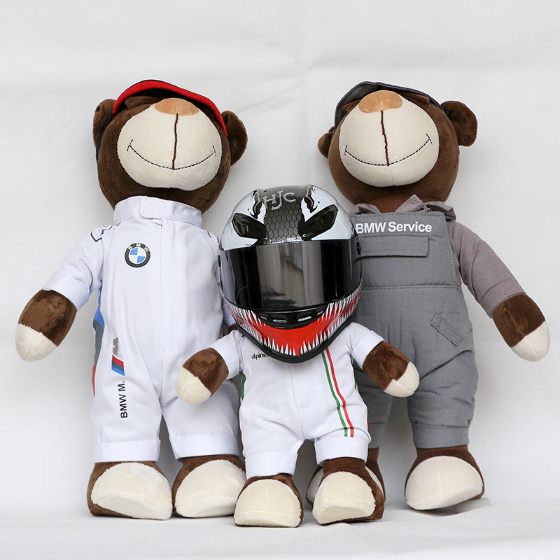 HJC Venom helmet Bear Motorcycle Motorcycle fan doll pendant Bear Cloth Bear Helmet Bear