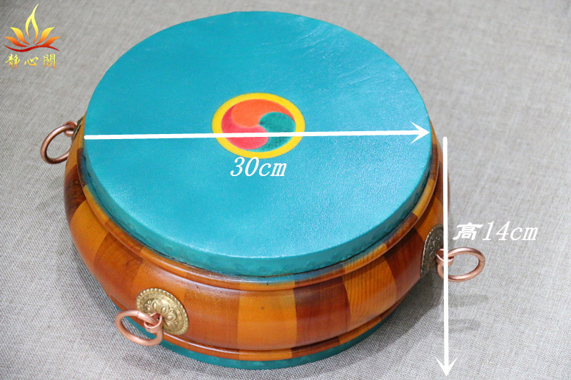 Tibetan-style Drums, Drums, drumming, Kangba, wood color, Tibetan tambourine, Tibetan tambourine, Flower Drum, diameter 30cm