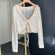 Zhang Mi Tang ເບິ່ງ retro, ອ່ອນໂຍນ, elegant ແລະ breathable cardigan