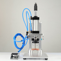  Pneumatic capping machine Capping machine Plastic oil pot punching machine Sealing machine capping machine Plastic bottle capping stamping machine