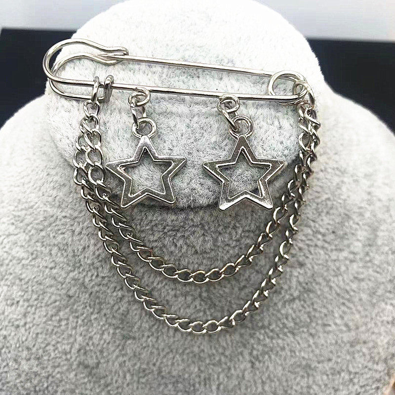 Trendy and Fashionable Versatile Accessory Butterfly Brooch for Men and Women ins Chain Brooch for Bags, Clothes, Shoes Decoration Pin Accessory