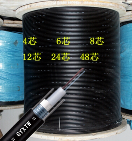 Outdoor single mode optical cable GYXTW-central tubular light kefit 4 core 6 core 8 core 12 core 24 core optical fiber optic cable
