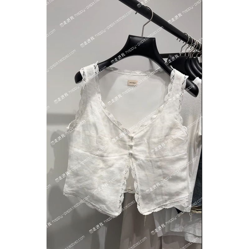 1Mr2040300 Oushili 2026 Summer Authentic Solid Color Sleeveless Vest Jacket