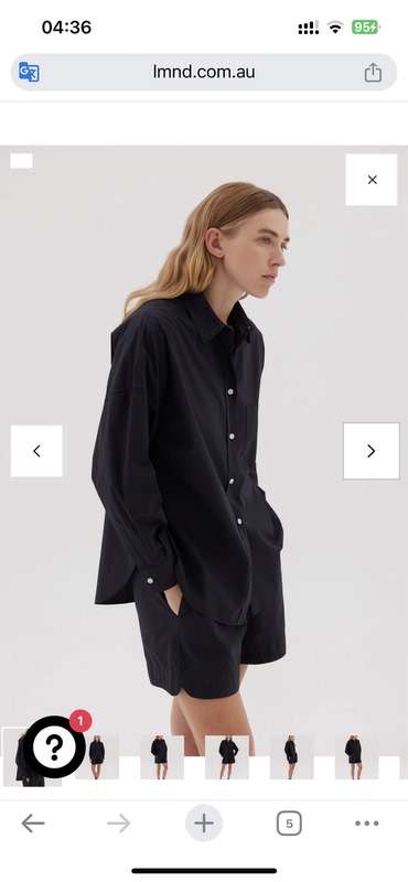 Australian Export Original Order Lmnd Casual All-Cotton Loose Black Shirt