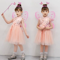 Розовый аксессуар для волос, волшебная палочка, с вышивкой