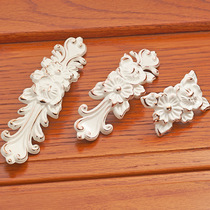 Bow petal gold ivory white handle 96 128 single hole cabinet handle Zinc alloy Wardrobe drawer handle