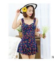 Lady Swimsuit Mid-Aged Vegan Emotional Skirt Style Harness Swimsuit Swimsuit Pants Conservative Adult Swimsuit Spa Swimsuit