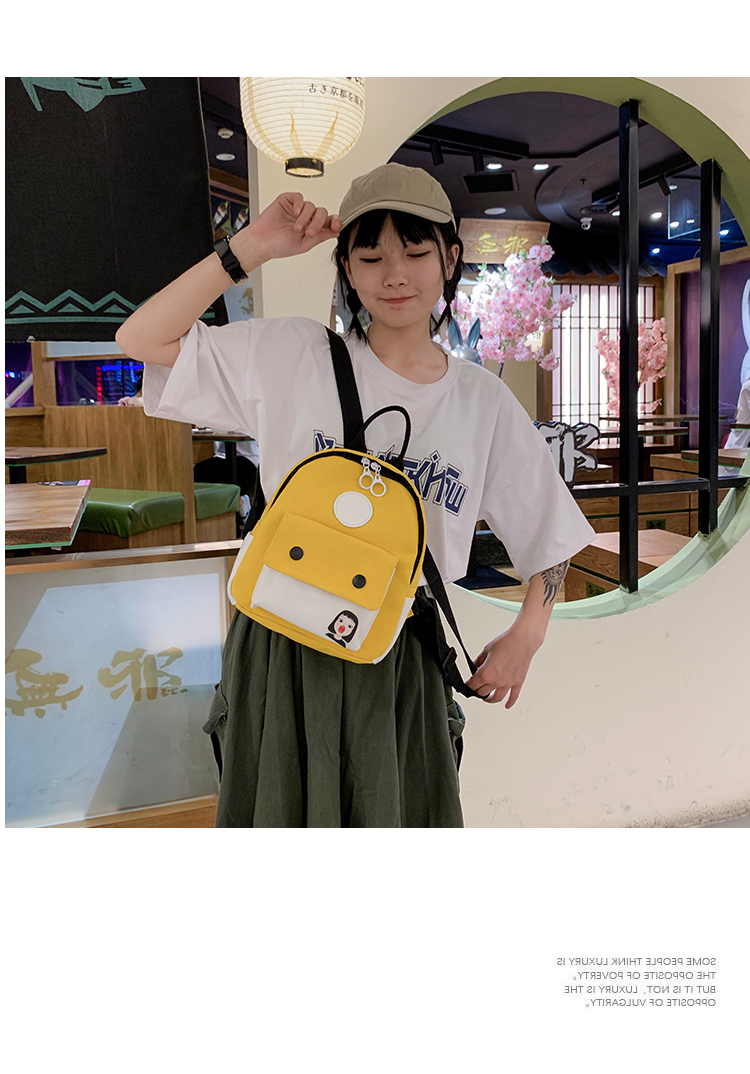 Túi nhỏ mới cô gái hoang dã vải mini đeo vai nữ nhỏ ba lô 2019 phiên bản mới của Hàn Quốc túi nhỏ màu - Ba lô balo nam cao cấp