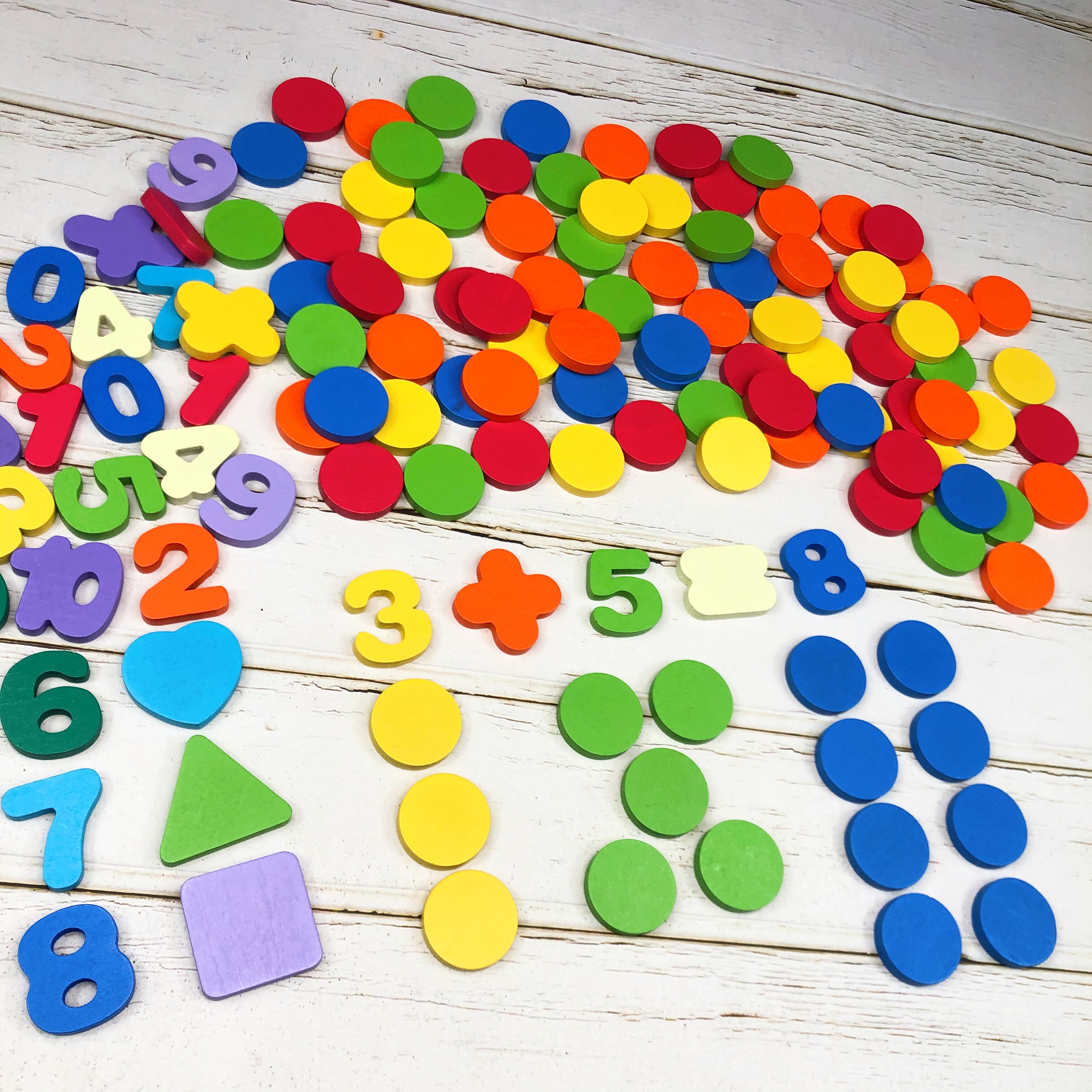 Counting disc kindergarten remember mathematics enlightenment elementary school students arithmetic number artifact teaching aids color geometric piece toy