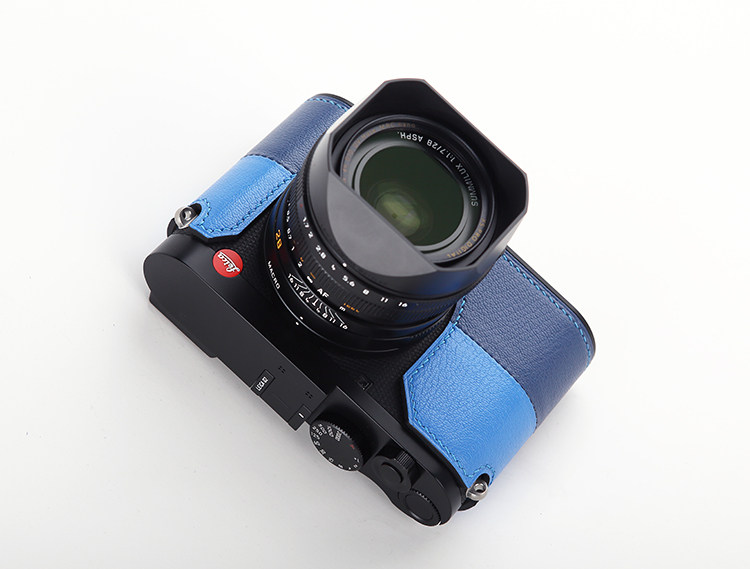 Leica q leather case half set handmade custom color matching design