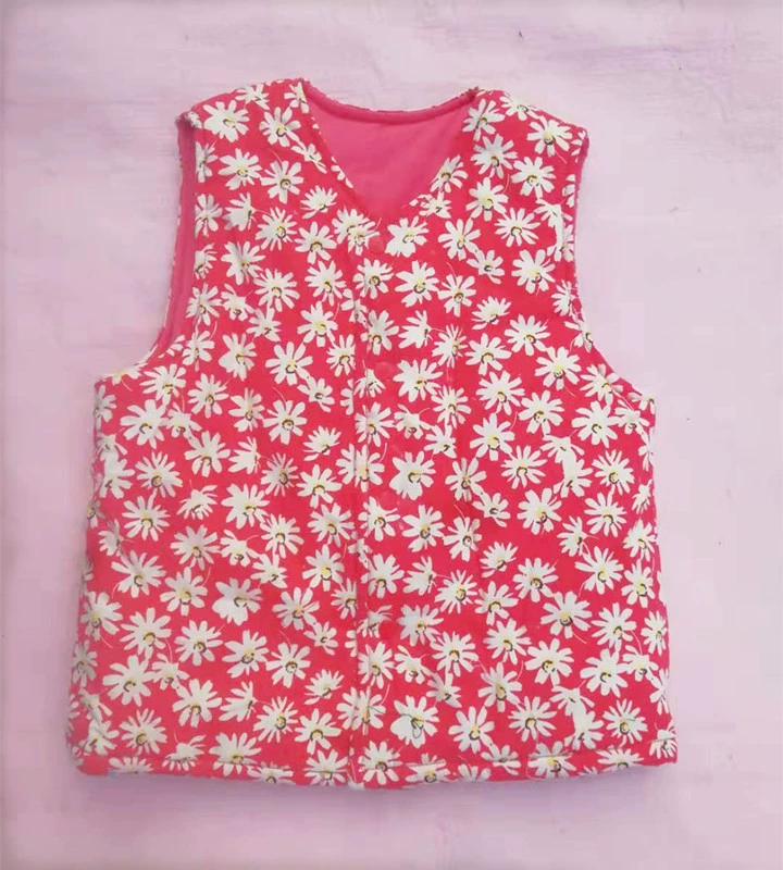 Áo vest cotton tinh khiết mùa đông tùy chỉnh thủ công áo vest trẻ em mẹ và con áo bảo vệ trái tim cha mẹ-con ba mảnh - Áo ghi lê