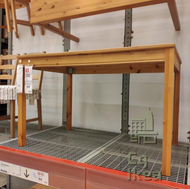 Trùng Khánh IKEA York Mark Bàn ăn và ghế gỗ nguyên khối Bàn ghế phòng ăn Bộ bàn ghế ăn Bàn ăn giường gấp thông minh
