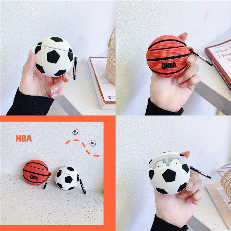 Creative basketball football AirPods protective cover anti-lost AirPods2 protective shell aripords earphone cover