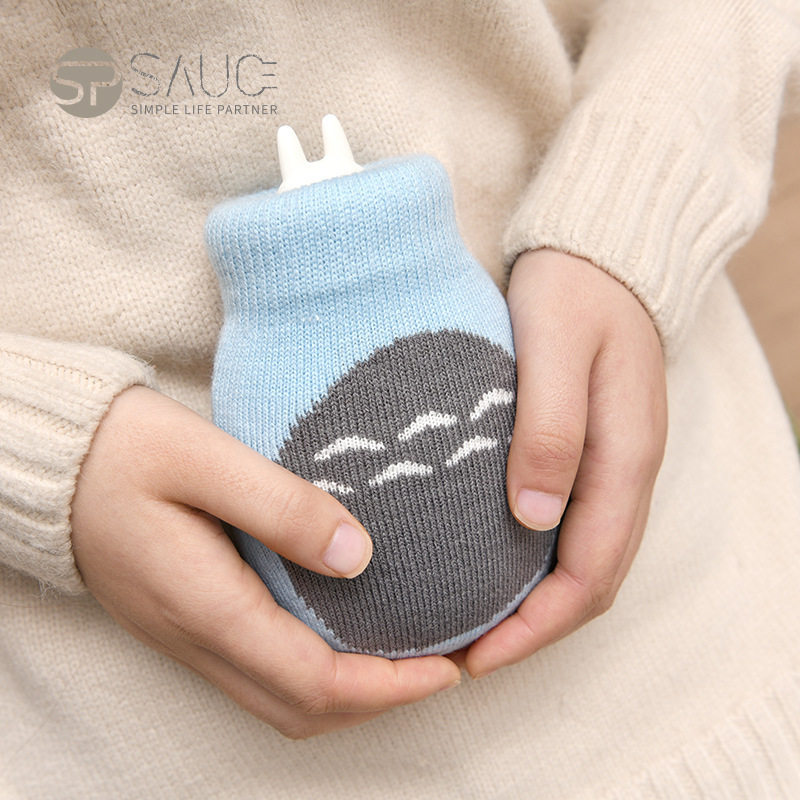 Japanese silicone Hot Water Bag Small Number of Students Water Flooding Warm Water Bag Cute Warm Baby Girl Warm Tummy Warm Hand Bao