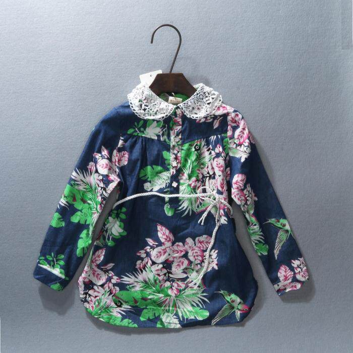 Chemise fille à manche longue en coton - Ref 2087112 Image 6