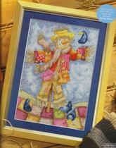 Cross-stitch electronic drawing redraw source file XSD summer patch scarecrow