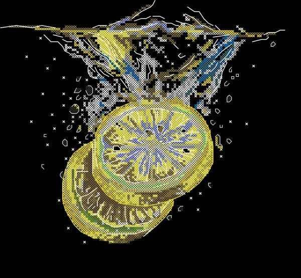 Cross Stitch Electronic Drawings Redrawing Source File Fresh Lemonade