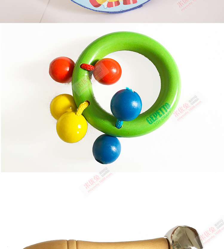 Nhạc cụ Orff mới 13 Bộ gõ Kết hợp Đồ chơi Trẻ em Công cụ giảng dạy Âm nhạc Đồ chơi học tập sớm chuông cổ tay cho bé