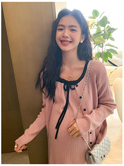 ◆AMUM孕妇装◆孕妈穿搭~不显怀复古压褶洋气夏装宽松吊带连衣裙 — 23
