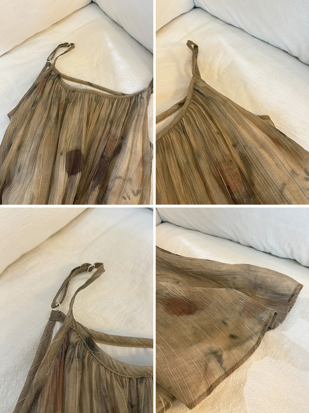 ◆ Amum Maternity Wear ◆ Outfits for Pregnant Moms~ Vintage Pleated Stylish Summer Dress That Doesn'T Show Pregnancy, Loose-Fitting Strap Dress. — 42