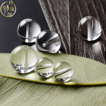 Natural white crystal round beads 4-20mm scattered beads diy handmade jewelry bead bracelet necklace