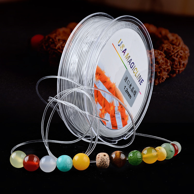 DIY transparent crystal elastic cord elastic rope Buddha bead hand alchemy with king diamond string bead wire hand stringing rope