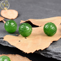 Natural Jasper Lotus beads and tianjade loose beads semi-finished diy handmade bracelet pendant accessories materials