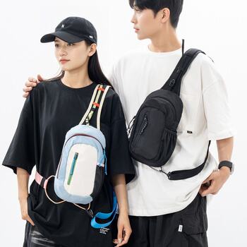 Casual sports shoulder bag 2025 new style men and women same style outdoor hiking hiking breast bag crossbody backpack cycling bag