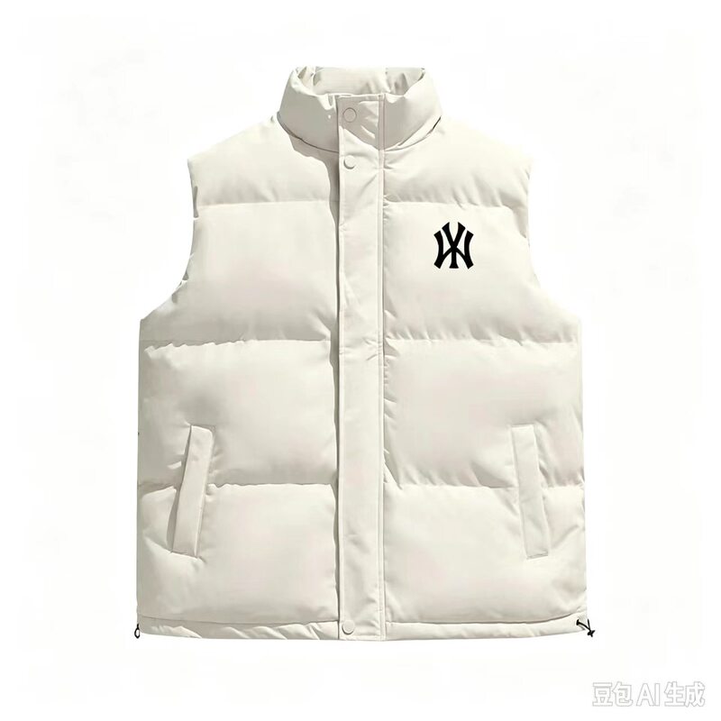 Outlet Brand Trendy down Vest Jacket for Men and Women, Autumn and Winter Stand Collar Sleeveless Warm down Cotton Thickened Vest