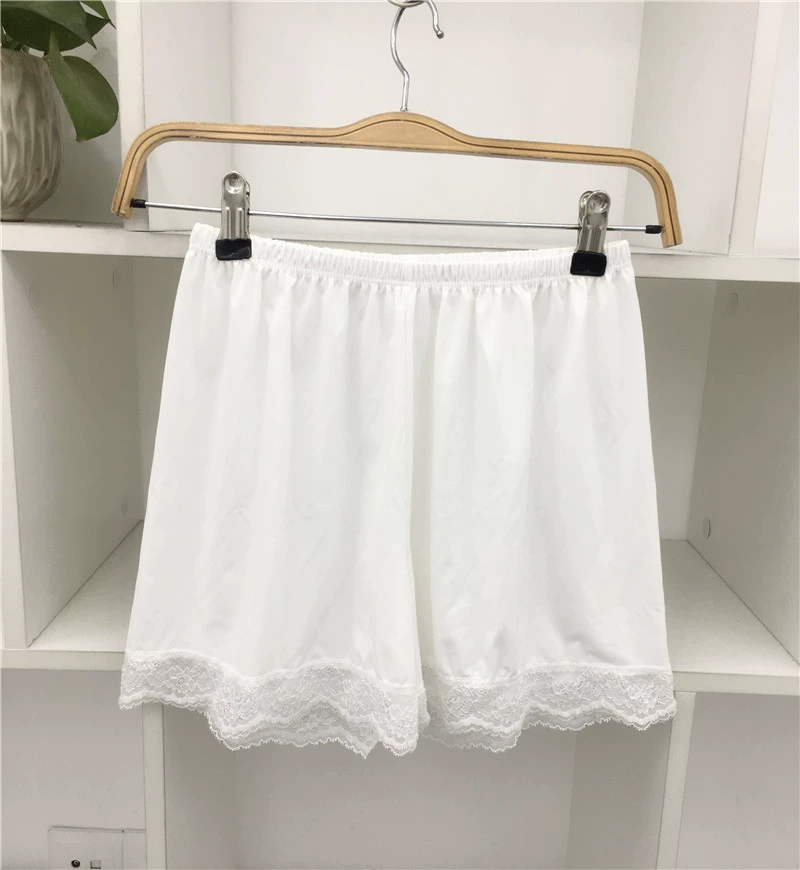 Mùa hè mới của phụ nữ quần thun eo ren thun trắng thun cotton an toàn quần legging nữ đồ lót - Quần tây thường