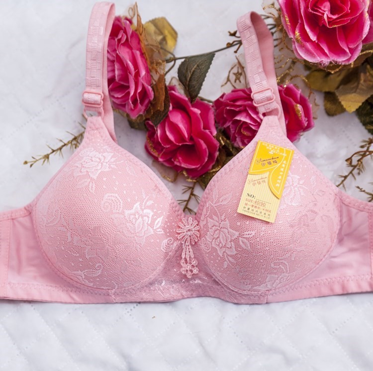 Simple thin women's old-age cup middle-aged underwear female 40-50-year-old mother bra without rims without bone chest