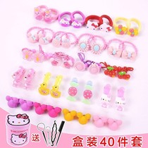 Short hair hairclip women 1-2-3 years old female treasure hair rope Hairband hair accessories female small rubber band baby princess 5 years old baby