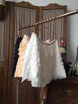 Cotton Ice Silk Bottom Pants Add Fertilizer Eight Layers Cake Lace Shorts High Waist Extra-large Code Waist Circumference 2 Feet 5-4 Feet