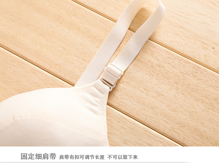 Fat MM kích thước lớn không có vòng thép không có miếng bọt biển pad nữ sinh trung học đồ lót cotton áo ngực phần mỏng định hình áo ngực - Bikini quần lót siêu nhỏ và mỏng