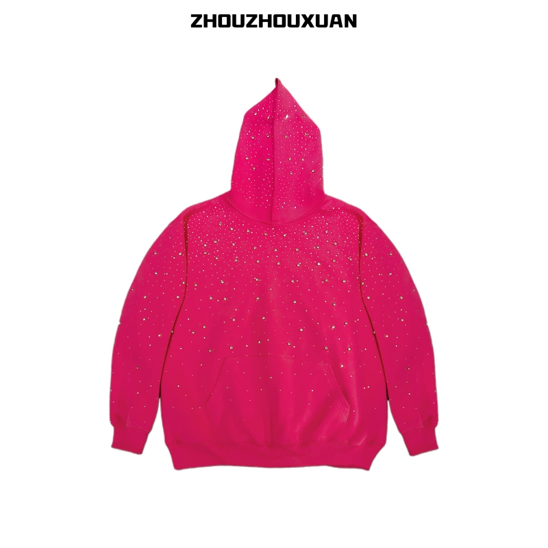 【Original Starry Sky】Hooded Sweatshirt | Pink