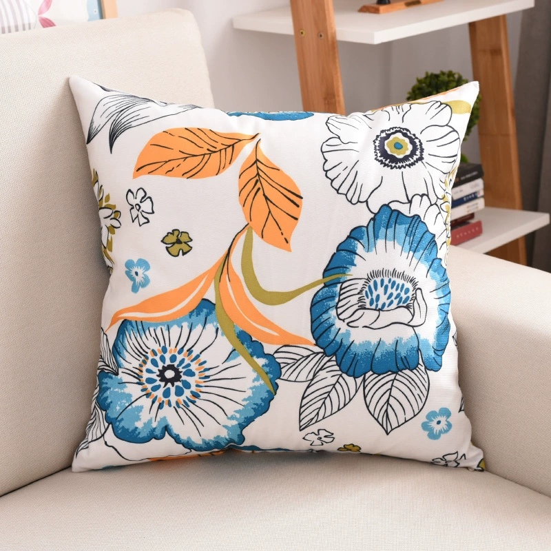 Gối sofa sân vườn Đệm vuông giặt gối gối văn phòng gối lớn gối