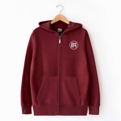 Fat House Fat Boy Zipper Sweatshirt Burgundy Personalized Cotton Fleece Warm Hooded Men's Sweatshirt Hoodie