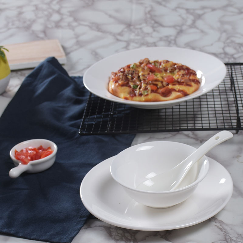 3 ceramic small bowls 4 5 inch Disinfect cutlery with bowls Dining Room Hotel Little White Bowl Eat Small Soup Bowl