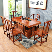 Tea table and chair combination solid wood special antique tea table tea table modern simple tea table kung fu tea table Chinese coffee table