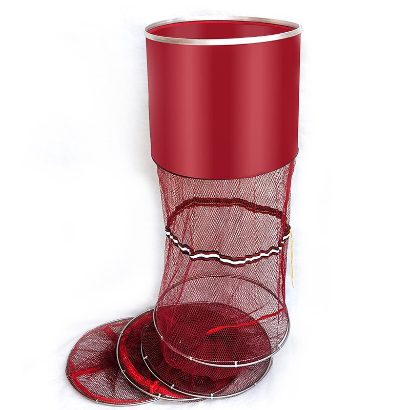 Gluing fish guard mesh pocket anti-hanging speed dry thickened fish cage wild fishing small hole fishing nets fishing portable black pit fish stock