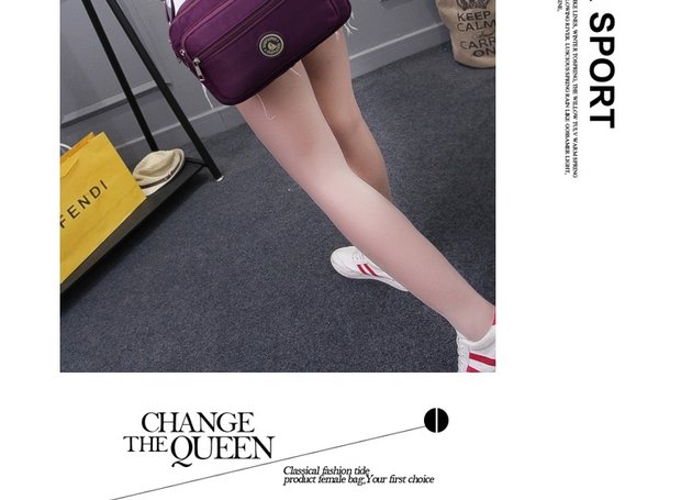 Mới nhẹ nylon không thấm nước túi Messenger nữ du lịch túi nữ vai túi thời trang Hàn Quốc túi vải bình thường tui xach juno